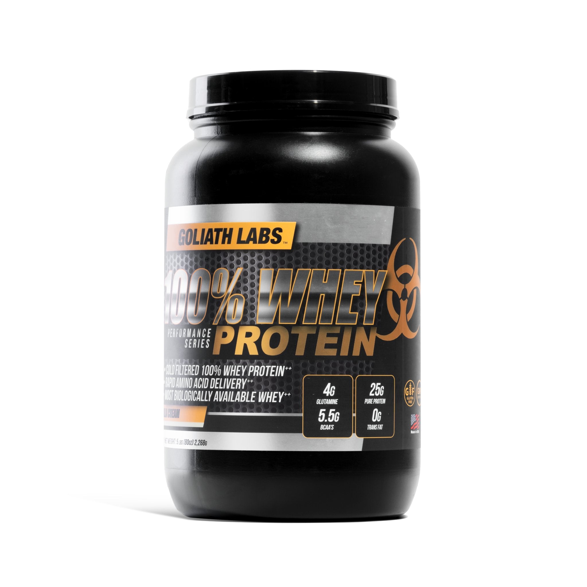 5 lbs - Goliath Labs™ 100% Whey Protein - Goliath Labs™