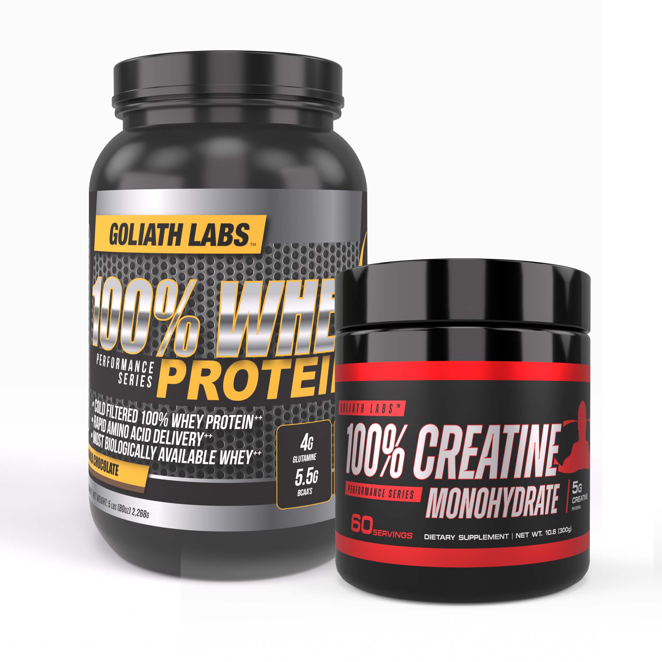 5 lbs - 100% Whey Protein & 100% Creatine Combo