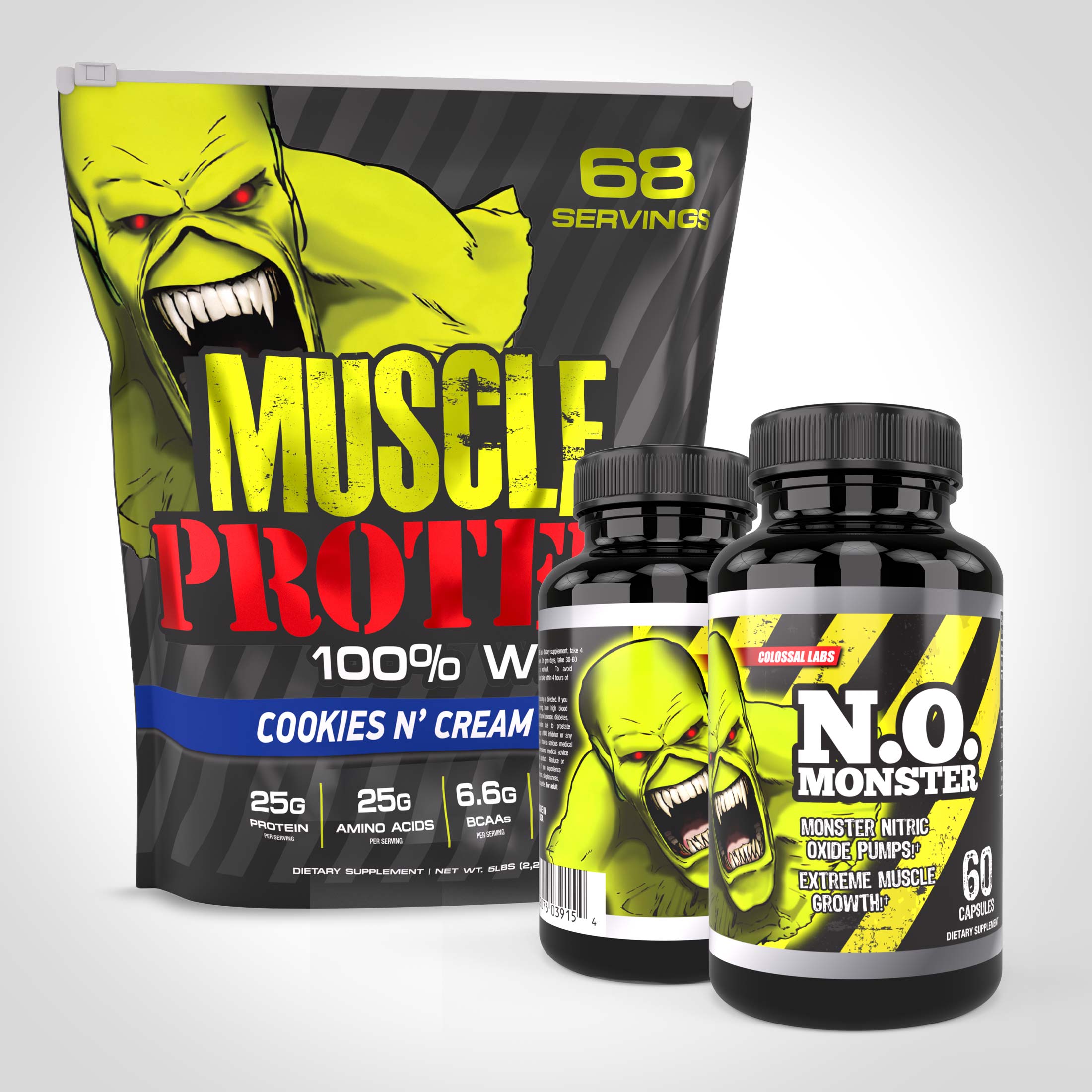 Muscle Protein & N.O. Stack Combo