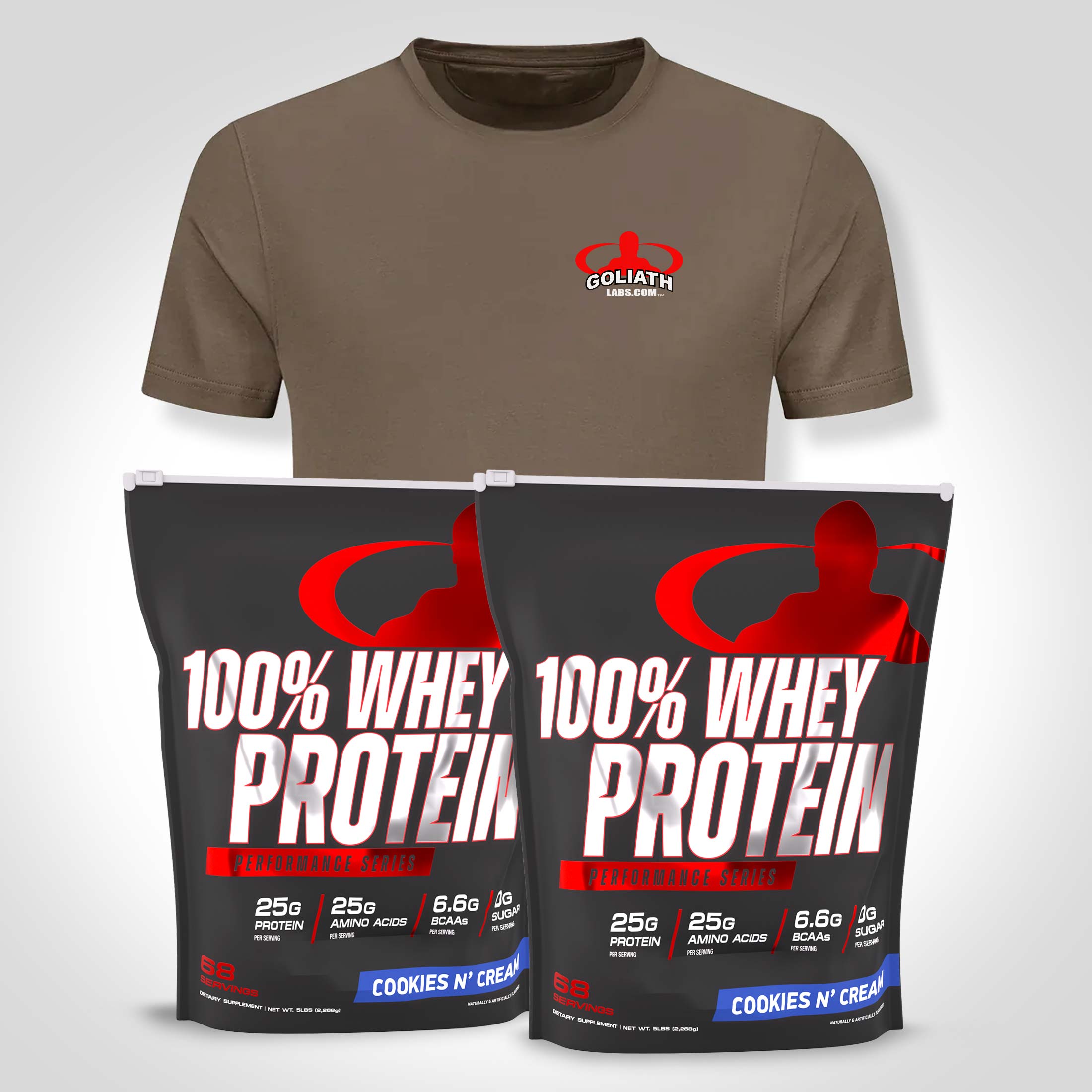 100% Whey Protein & T-Shirt
