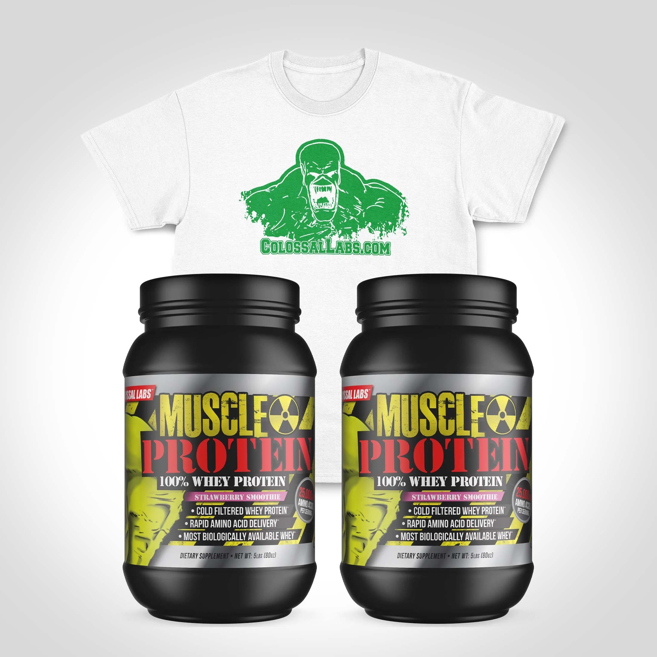 Muscle Protein & T-Shirt Combo