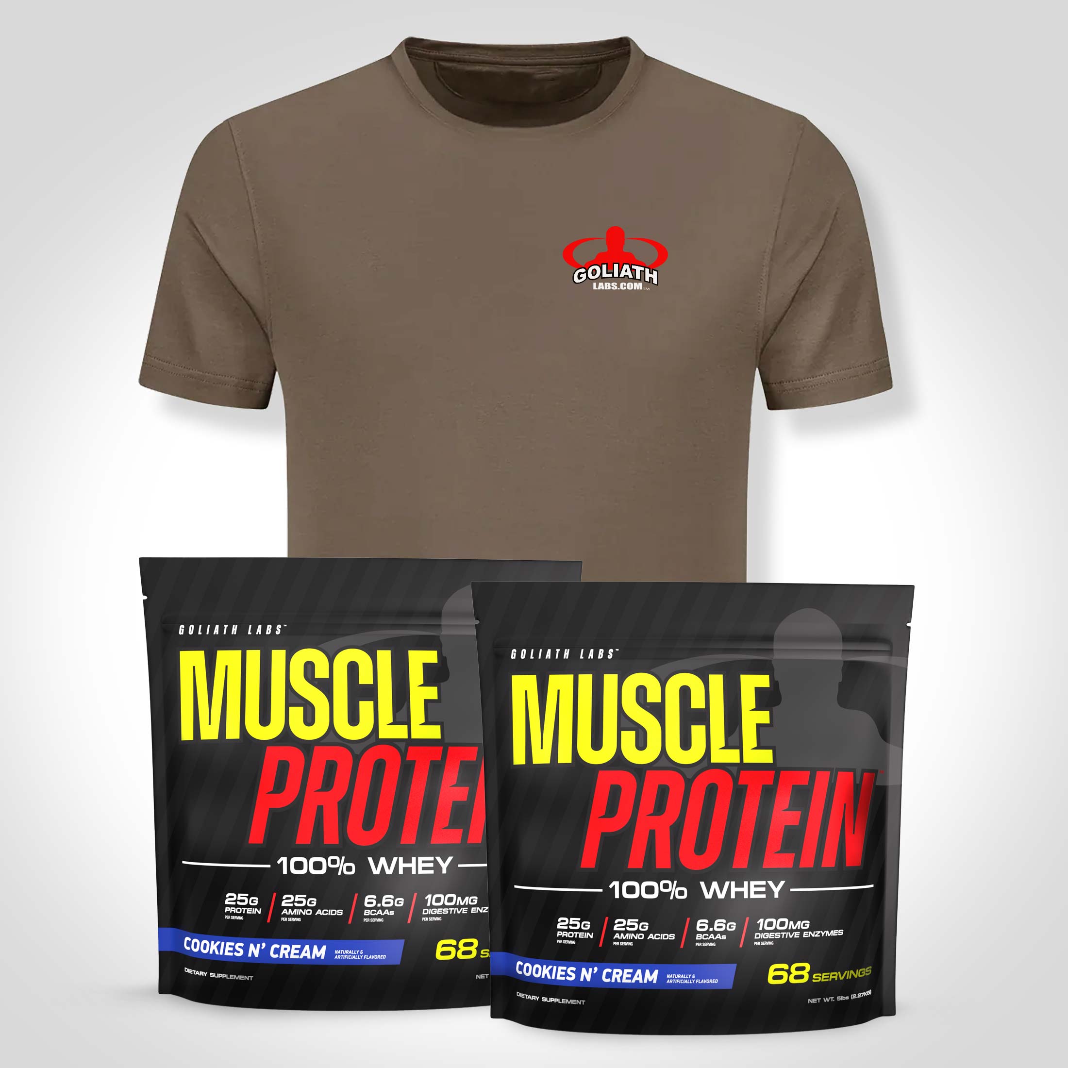 100% Whey Protein & T-Shirt