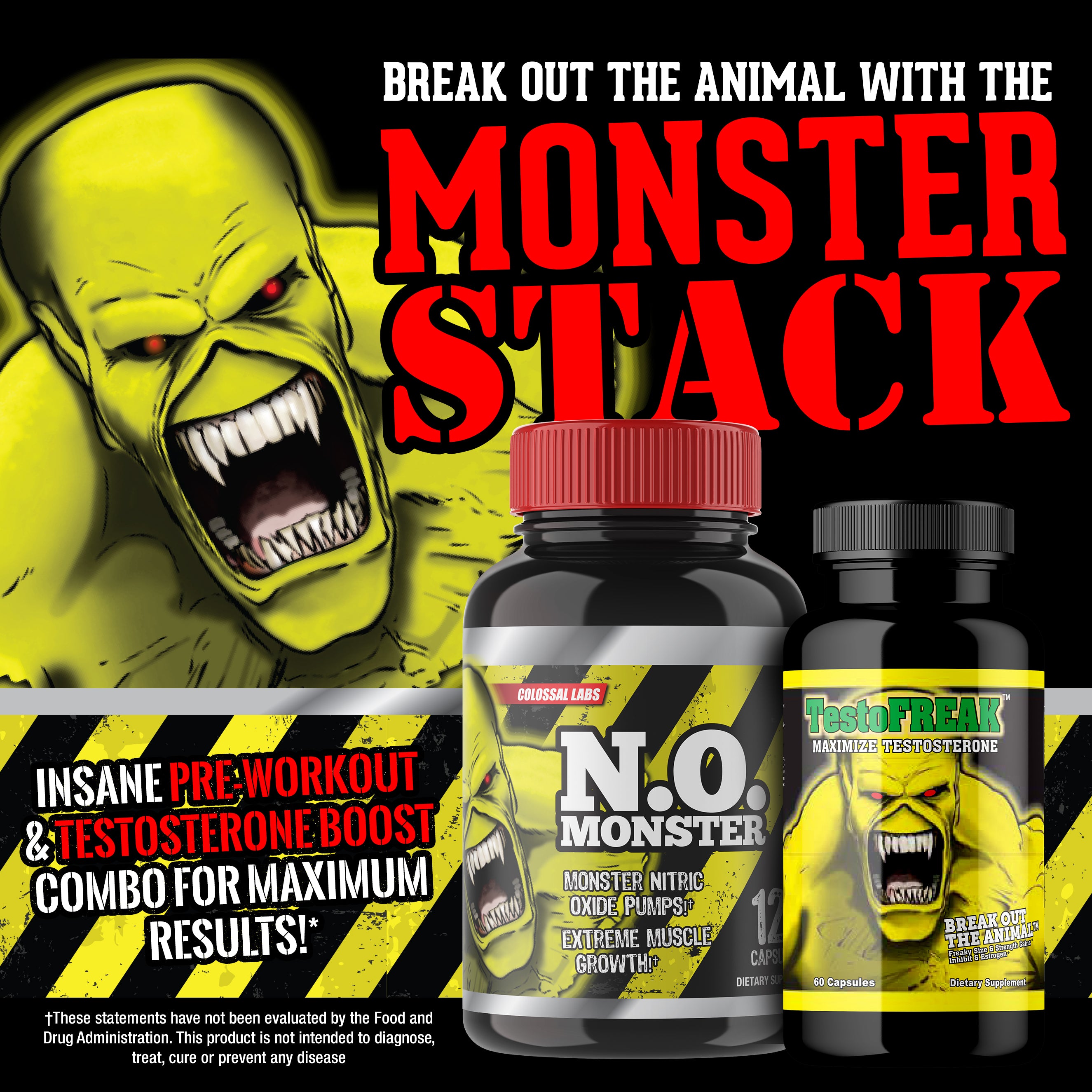 12 lbs Bucket Muscle Protein & N.O. Stack Combo